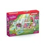 Schleich 42445 - Maison-fleur pailletée avec licornes, lac et écurie - Jouet fille multicolore