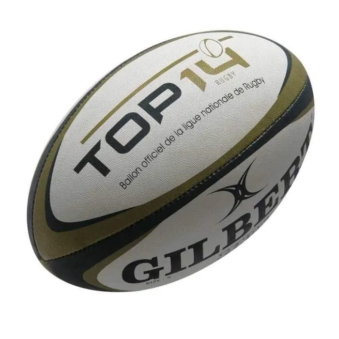 Gilbert Replique Top 14 - Ballon de rugby miniature officiel pour homme, adulte et collection