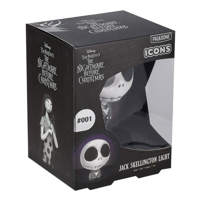 PALADONE Lampe ambiance Jack Skellington Icons L'Etrange Noël de Monsieur Jack (Disney Nightmare Before Christmas) 10 cm - Fonctionne sur piles