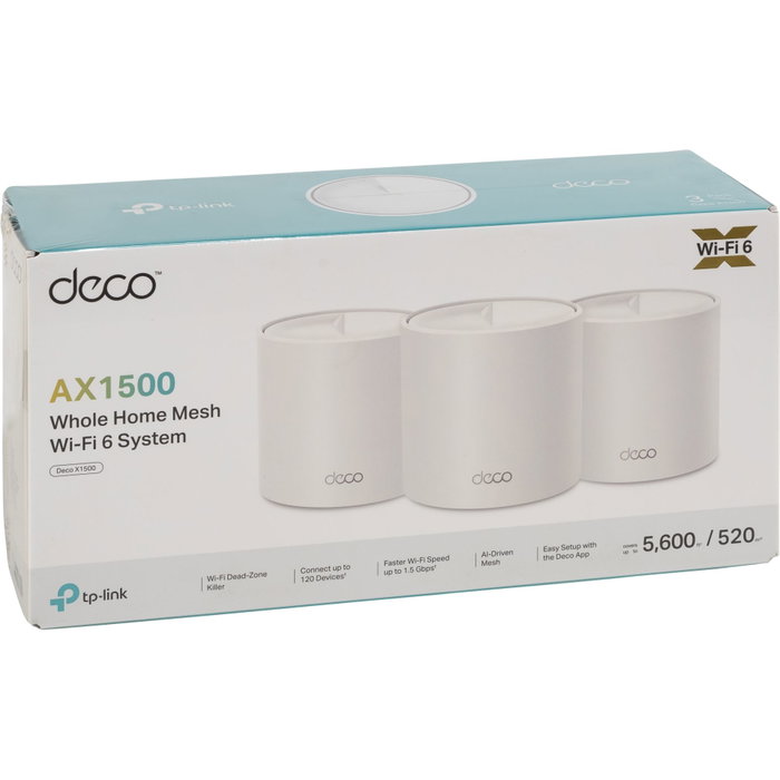 TP-Link Deco X1500 Pack de 3 Blanc TP-Link Deco X1500 Pack de 3 Blanc