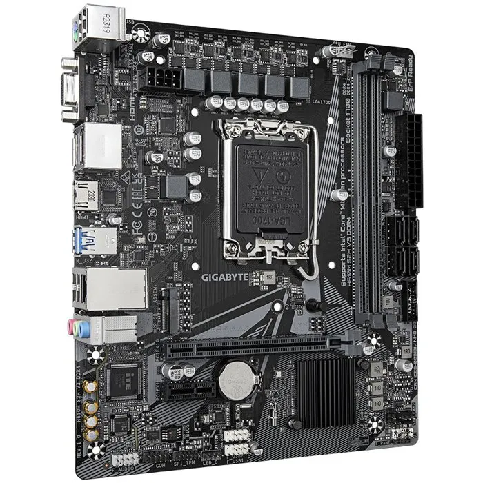GIGABYTE H610M S2H V3 DDR4 - Carte mère Micro-ATX avec chipset Intel H610, mémoire DDR4 - Pour PC bureautique et multimédia