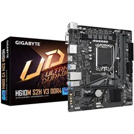 GIGABYTE H610M S2H V3 DDR4 - Carte mère Micro-ATX avec chipset Intel H610, mémoire DDR4 - Pour PC bureautique et multimédia