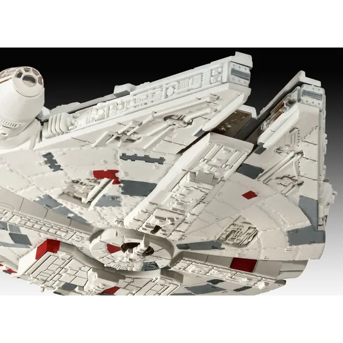 Revell - Maquette Star Wars Faucon Millenium - Kit complet avec colle et peintures - Modèle détaillé avec cockpit et antenne mobile