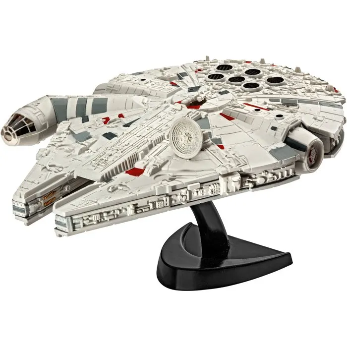 Revell - Maquette Star Wars Faucon Millenium - Kit complet avec colle et peintures - Modèle détaillé avec cockpit et antenne mobile