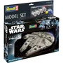 Revell - Maquette Star Wars Faucon Millenium - Kit complet avec colle et peintures - Modèle détaillé avec cockpit et antenne mobile