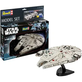 Revell - Maquette Star Wars Faucon Millenium - Kit complet avec colle et peintures - Modèle détaillé avec cockpit et antenne mobile