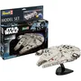 Revell - Maquette Star Wars Faucon Millenium - Kit complet avec colle et peintures - Modèle détaillé avec cockpit et antenne mobile