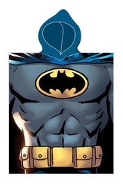 Safta - Poncho de bain microfibre Batman "Hero" pour enfant 50 cm x 100 cm