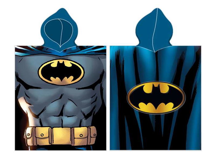 Safta - Poncho de bain microfibre Batman "Hero" pour enfant 50 cm x 100 cm Safta - Poncho de bain microfibre Batman "Hero" pour enfant 50 cm x 100 cm