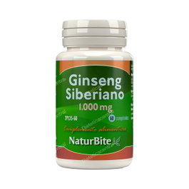 NATURBITE Ginseng Sibérien 1000mg 60 comprimés