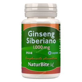 NATURBITE Ginseng Sibérien 1000mg 60 comprimés