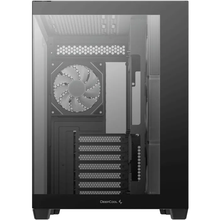 Deepcool R-CG530-BKADA4-G-1 - Boîtier PC Mini Tour Noir - Compatible ATX, Micro-ATX, Mini-ITX - 4 Ventilateurs ARGB Prémontés - Façade Mesh - Panneau Latéral en Verre Trempé