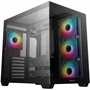 Deepcool R-CG530-BKADA4-G-1 - Boîtier PC Mini Tour Noir - Compatible ATX, Micro-ATX, Mini-ITX - 4 Ventilateurs ARGB Prémontés - Façade Mesh - Panneau Latéral en Verre Trempé