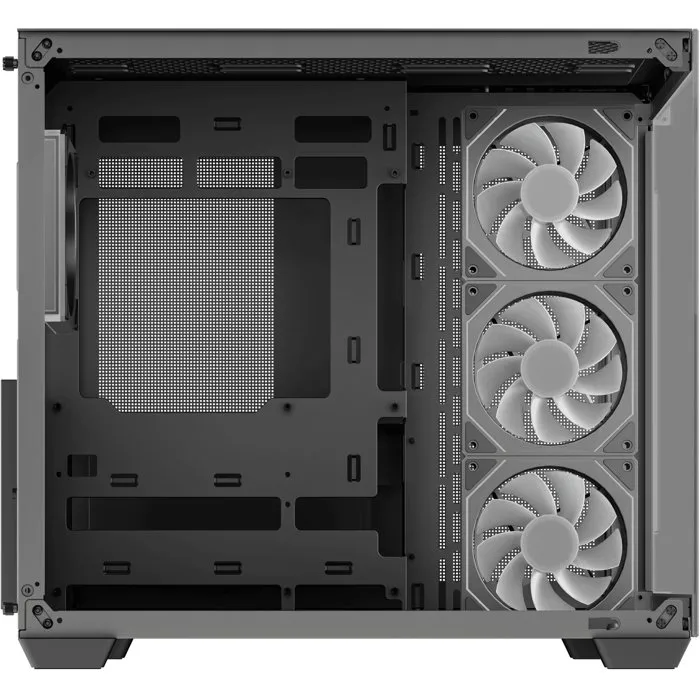 Deepcool R-CG530-BKADA4-G-1 - Boîtier PC Mini Tour Noir - Compatible ATX, Micro-ATX, Mini-ITX - 4 Ventilateurs ARGB Prémontés - Façade Mesh - Panneau Latéral en Verre Trempé