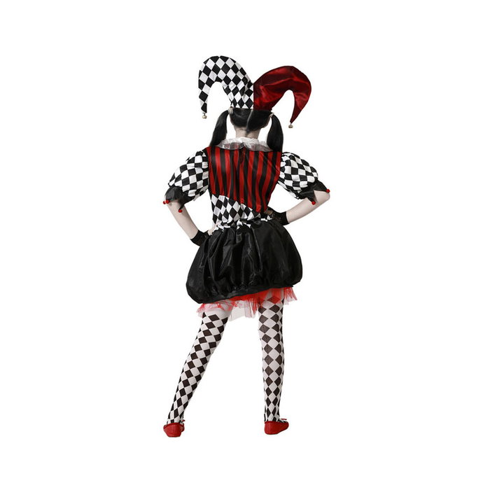 BigBuy Carnival Déguisement Arlequin pour Enfant - Robe et Bonnet Rouge et Noir 7-9 Ans BigBuy Carnival Déguisement Arlequin pour Enfant - Robe et Bonnet Rouge et Noir 7-9 Ans