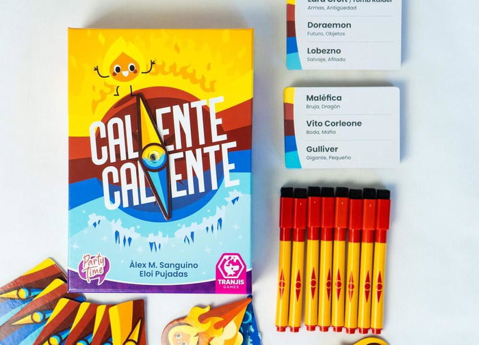 Tranjis games sl Caliente Caliente Jeu de société déduction et pistes pour groupe