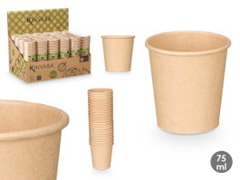 Kinvara Lot de 24 gobelets kraft 75 ml papier naturel 5x17x5 cm (Set de 48)