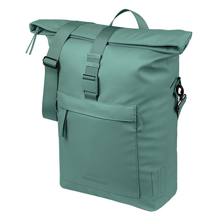 Basil Sac Brooklyn imperméable 17L pour ordinateur portable 16 pouces – Bandoulière détachable, accroche-casque, détails réfléchissants Basil Sac Brooklyn imperméable 17L pour ordinateur portable 16 pouces – Bandoulière détachable, accroche-casque, détails réfléchissants