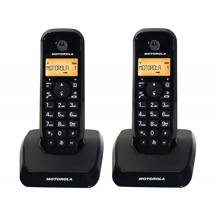 Motorola S1202 Téléphone DECT Duo 2 Combinés, Noir