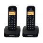 Motorola S1202 Téléphone DECT Duo 2 Combinés, Noir
