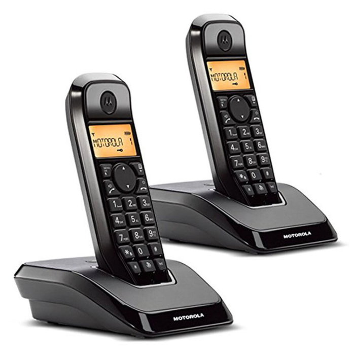 Téléphone Sans Fil Motorola S1202 (2 pcs) Noir