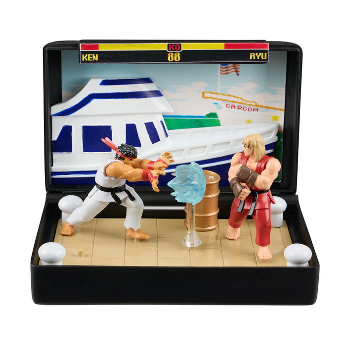 CONSOLE HEROES Diorama Mega Drive Street Fighter - Console Sega Genesis - Cartouche et Diorama à ouvrir - Pour 8 ans et plus CONSOLE HEROES Diorama Mega Drive Street Fighter - Console Sega Genesis - Cartouche et Diorama à ouvrir - Pour 8 ans et plus
