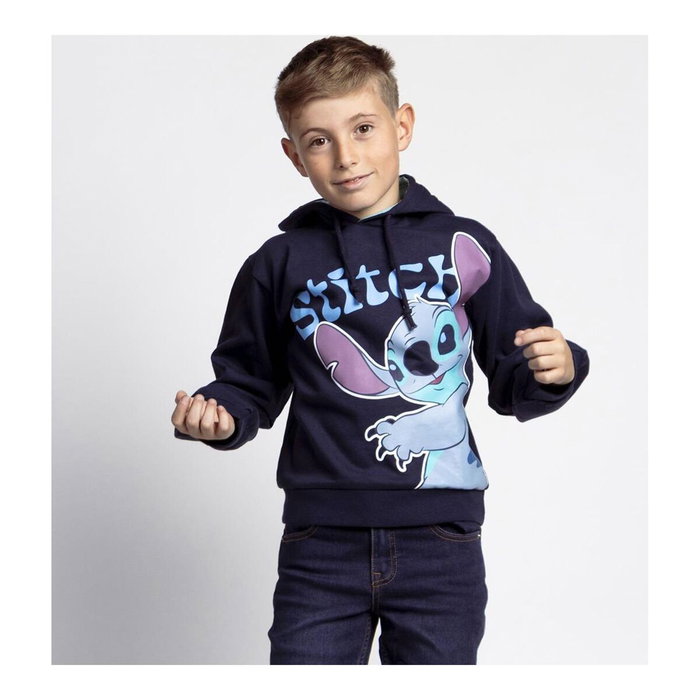 Sweat-shirt à capuche fille Stitch Bleu foncé Sweat-shirt à capuche fille Stitch Bleu foncé
