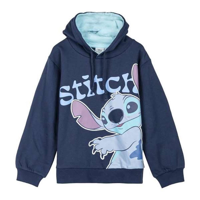 Sweat-shirt à capuche fille Stitch Bleu foncé Sweat-shirt à capuche fille Stitch Bleu foncé