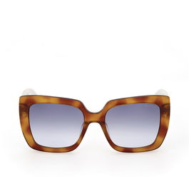 Guess Gafas GU7889 Lunettes de soleil femme carrées monture havana verres bleu dégradé