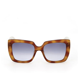 Guess Gafas GU7889 Lunettes de soleil femme carrées monture havana verres bleu dégradé