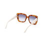 Guess Gafas GU7889 Lunettes de soleil femme carrées monture havana verres bleu dégradé