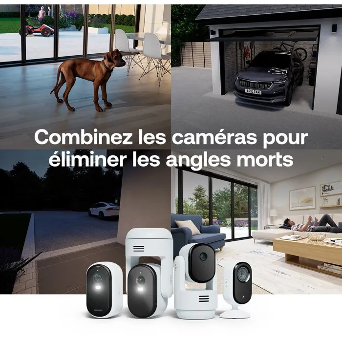Arlo Essential 3+ Pack 3 Caméras 2K Extérieur + 3 Panneaux Solaires - VISION NOCTURNE WiFi Arlo Essential 3+ Pack 3 Caméras 2K Extérieur + 3 Panneaux Solaires - VISION NOCTURNE WiFi