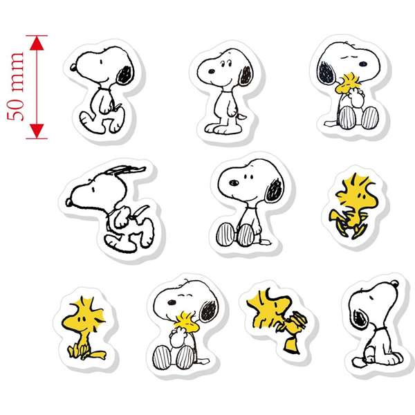 Safta Set de 10 Gommes Snoopy 25x30cm Safta Set de 10 Gommes Snoopy 25x30cm