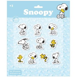 Safta Set de 10 Gommes Snoopy 25x30cm