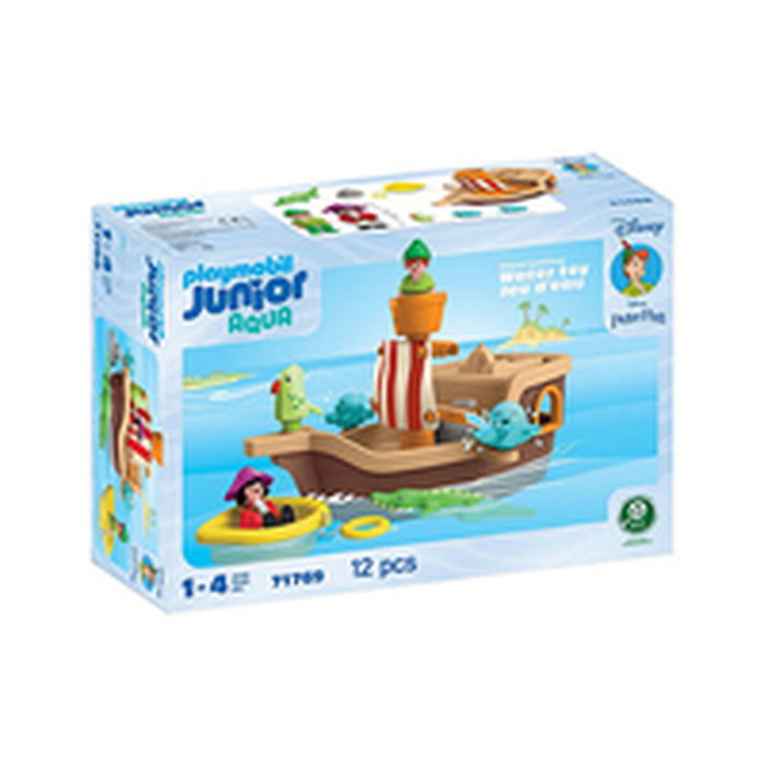 Playmobil Junior Peter Pan et son bateau pirate Disney, 12 pièces