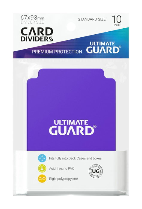 Ultimate Guard Card Dividers Standard Size (10) - Purple Ultimate Guard Card Dividers Standard Size (10) - Purple