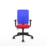 PIQUERAS Y CRESPO Chaise Motilla Synchrone/Traslack Rouge et Bleu