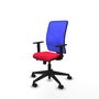 PIQUERAS Y CRESPO Chaise Motilla Synchrone/Traslack Rouge et Bleu