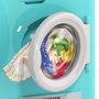 MOLTO Cuisine avec plancha bleue 25156 avec four, hotte, lave-vaisselle et 12 accessoires - Jeu d'imitation pour enfant à partir de 3 ans - Langues : anglais et espagnol