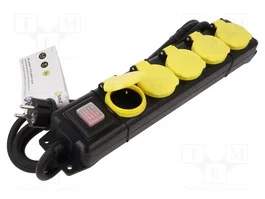 GOOBAY Rallonge réseau H07RN-F 3G1,5mm² 3m 5 prises