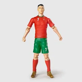 Megableu Figurine articulée Cristiano Ronaldo - Sélection du Portugal - 20 cm - Réalisée en français