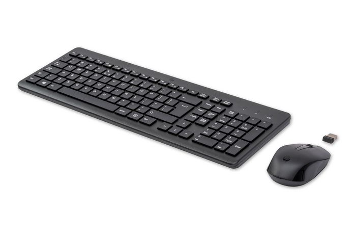 HP 330 Ensemble Clavier et Souris Sans Fil - Clavier International Ergonomique avec Souris Optique 1600 DPI