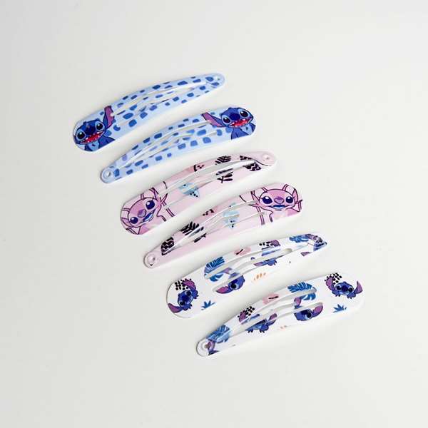 Cerdá - Accessoires pour cheveux Clips 6 pièces Disney - Lot de 6 (6,5 x 12,5 x 1,0 cm) - À partir de 3 ans