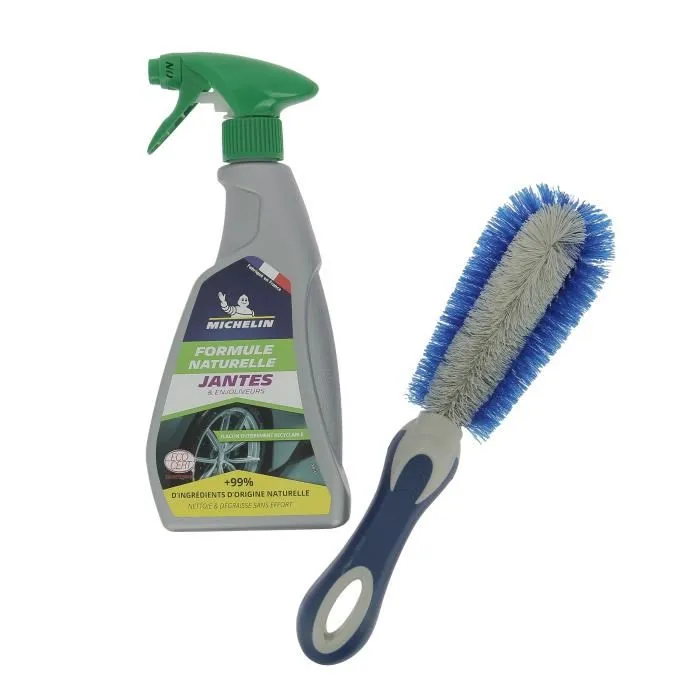 Michelin Kit de Nettoyage pour Roues et Jantes - Élimine les Saletés Tenaces, Redonne de l'Éclat Michelin Kit de Nettoyage pour Roues et Jantes - Élimine les Saletés Tenaces, Redonne de l'Éclat