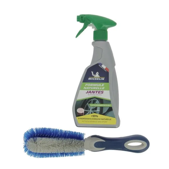 Michelin Kit de Nettoyage pour Roues et Jantes - Élimine les Saletés Tenaces, Redonne de l'Éclat Michelin Kit de Nettoyage pour Roues et Jantes - Élimine les Saletés Tenaces, Redonne de l'Éclat