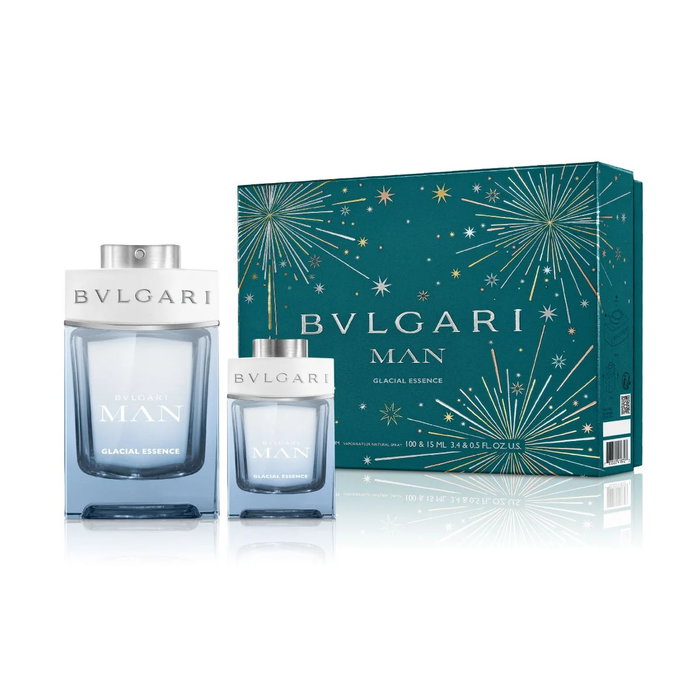 Bvlgari - Coffret cadeau Rain Essence Eau de Parfum pour Homme 2023 - 100 ml + Miniature de 15 ml - Coffret de parfum homme Bvlgari - Coffret cadeau Rain Essence Eau de Parfum pour Homme 2023 - 100 ml + Miniature de 15 ml - Coffret de parfum homme