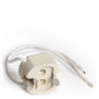 Portalámparas Cerámico G12 Cable 160mm 180ºC
