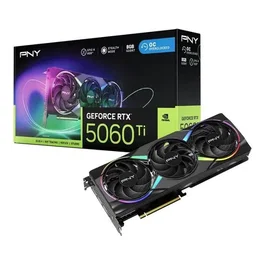 PNY - Carte graphique GeForce RTX 5060 Ti - 8 Go - ARGB Overclocked Triple Fan DLSS 4