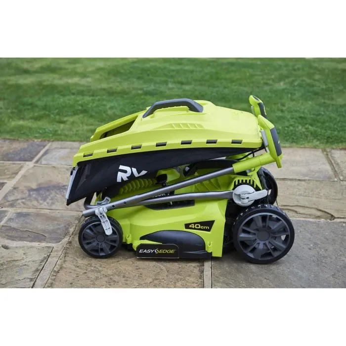 Ryobi Tondeuse électrique 1800 W RLM18E40H - Ø de coupe 40 cm - Fonction mulching - Bac de ramassage - Poignée Vertebrae