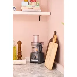 Robot multifonction Kenwood FDP31.020GY - Bol 2,1L - 800W - 2 vitesses + Pulse - Avec accessoires (Disque râpeur, pétrisseur, éminceur)